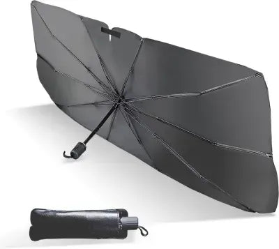 Foldable Car Windshield Sunshade - UV Protection Umbrella Style Sun Shield