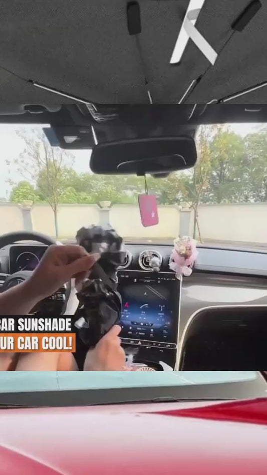 Foldable Car Windshield Sunshade - UV Protection Umbrella Style Sun Shield