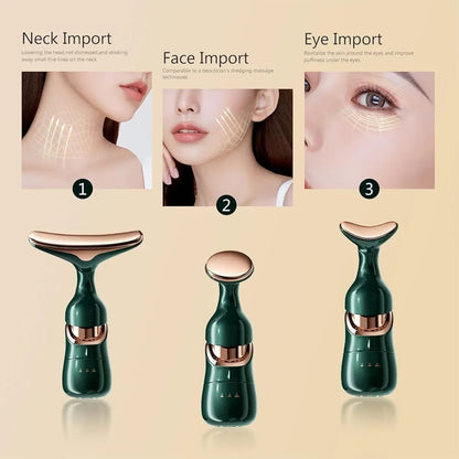 7-in-1 LED Face & Neck Wrinkle Massager | Facial Sculpting Device